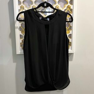 41 Hawthorn - Clearwater Mixed Material Blouse - Black - Size SMALL - NWT